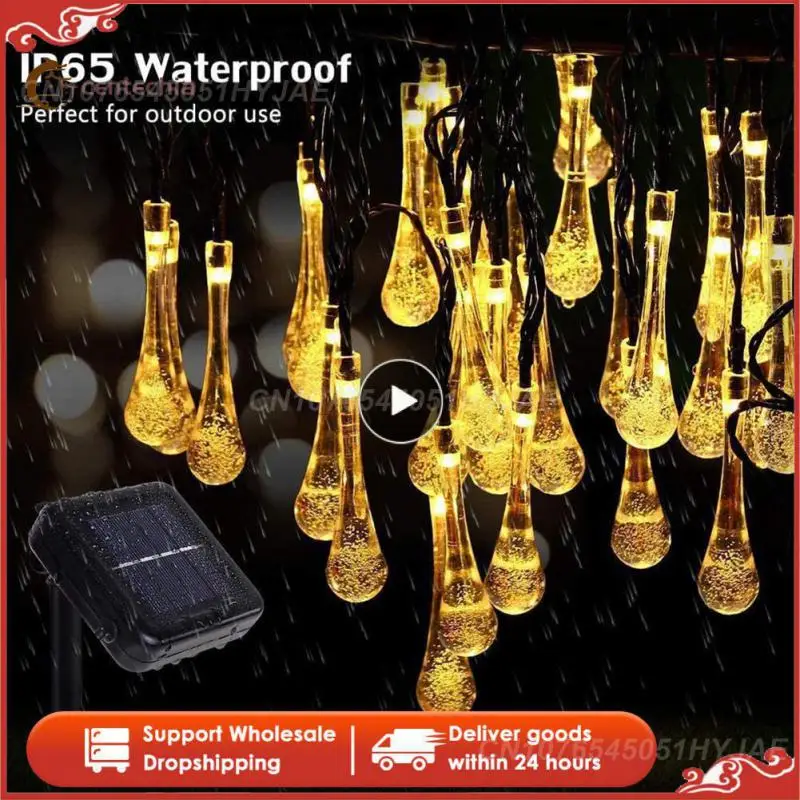 

LED Solar Water Drop Light String Outdoor Waterproof Decorative Light Garden Garden Decorative Lantern String
