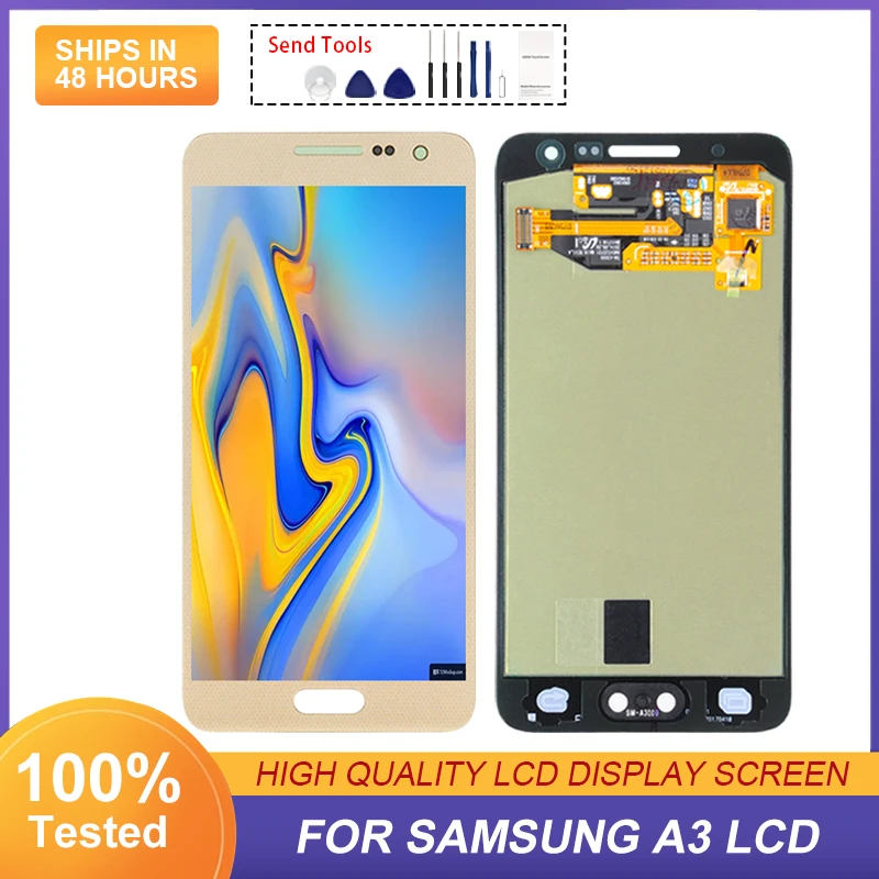 

A300 Display For Samsung Galaxy A3 2015 Lcd With Touch Screen Digitizer Assembly A300F A300G Screen With Tools 1Pcs