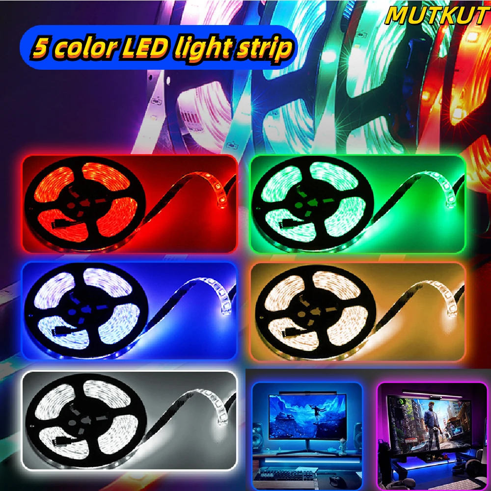 

Blue Red Green White LED Night Lamp For TV Room Bedroom Kitchen Decoration Party Christmas Strip Light DIY 300LEDs SMD Lights