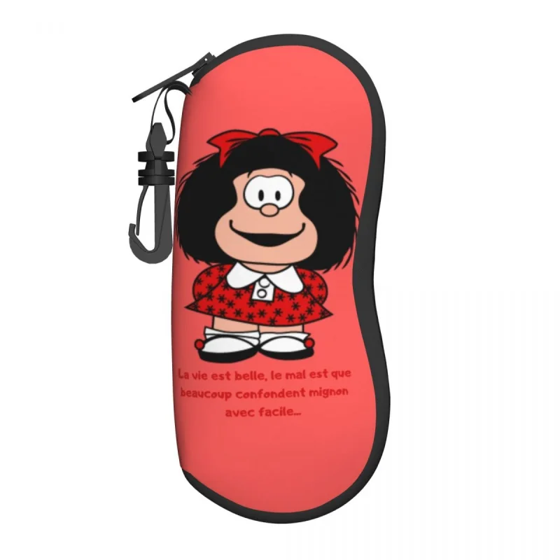 

Kawaii Mafalda солнцезащитные очки чехол Неопреновая молния Quino Аргентина мультфильм оболочка очки Чехол пользовательская защитная коробка для очков