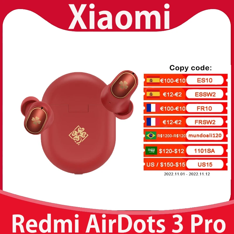 Kup Oficjalny Genshin Impact Xiaomi Klee Oryginalny Redmi Airdots 3 Pro Słuchawki Bluetooth Słuchawki Douszne Z Mikrofonem Niskie Opóźnienie