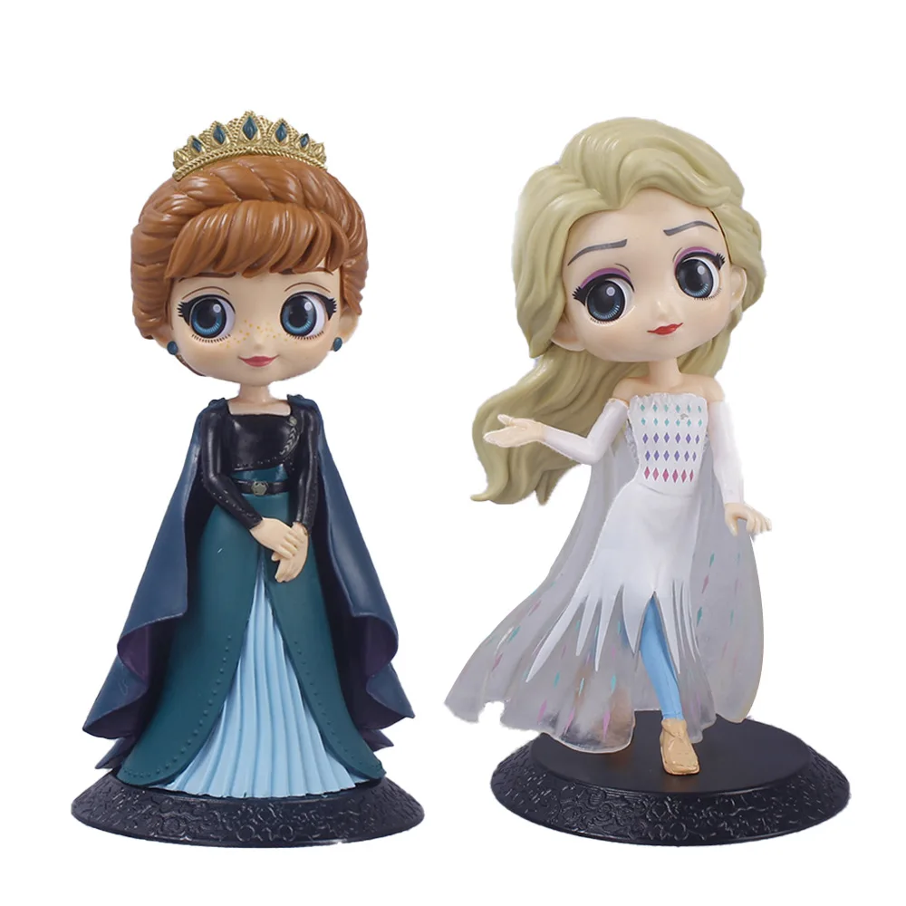 Disney Frozen Elsa Anna Princess Action Figures Toys 15CM PVC Model Doll Collection Figurine Toy Model for Girls Children Gift images - 6