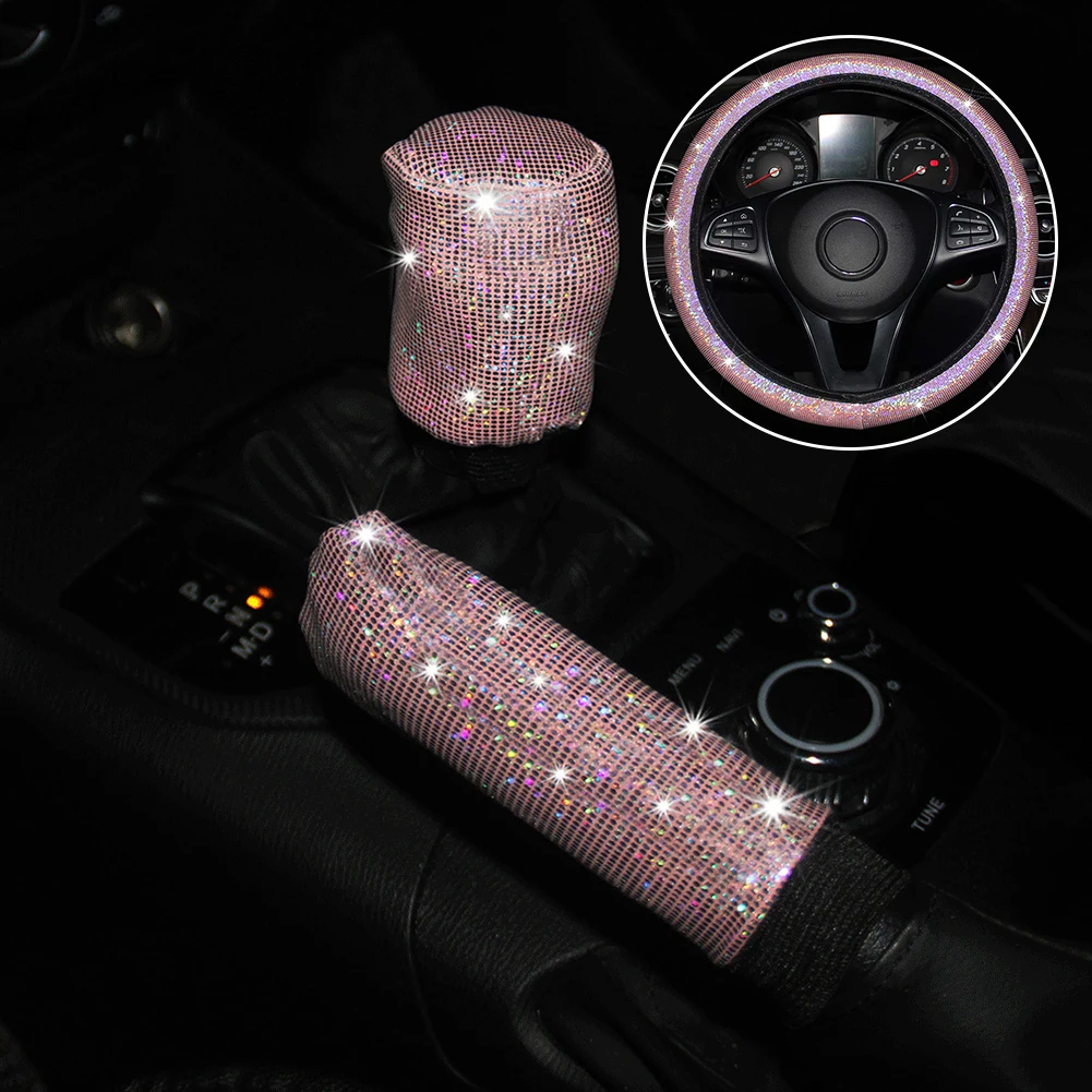 

High Quality Steering Wheel Cover Handbrake Cover Replacement Spare Parts Accessoires Car Interior Easy To Clean