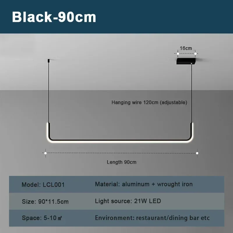 

CETANT Умный подвесной светильник LED черный