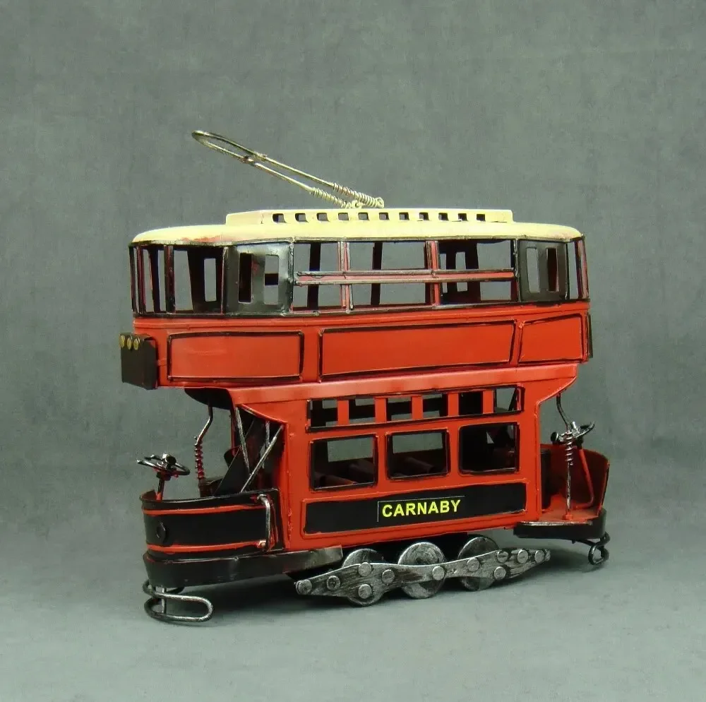 Ностальгическая модель двухуровневой тележки из кованого железа ручной работы