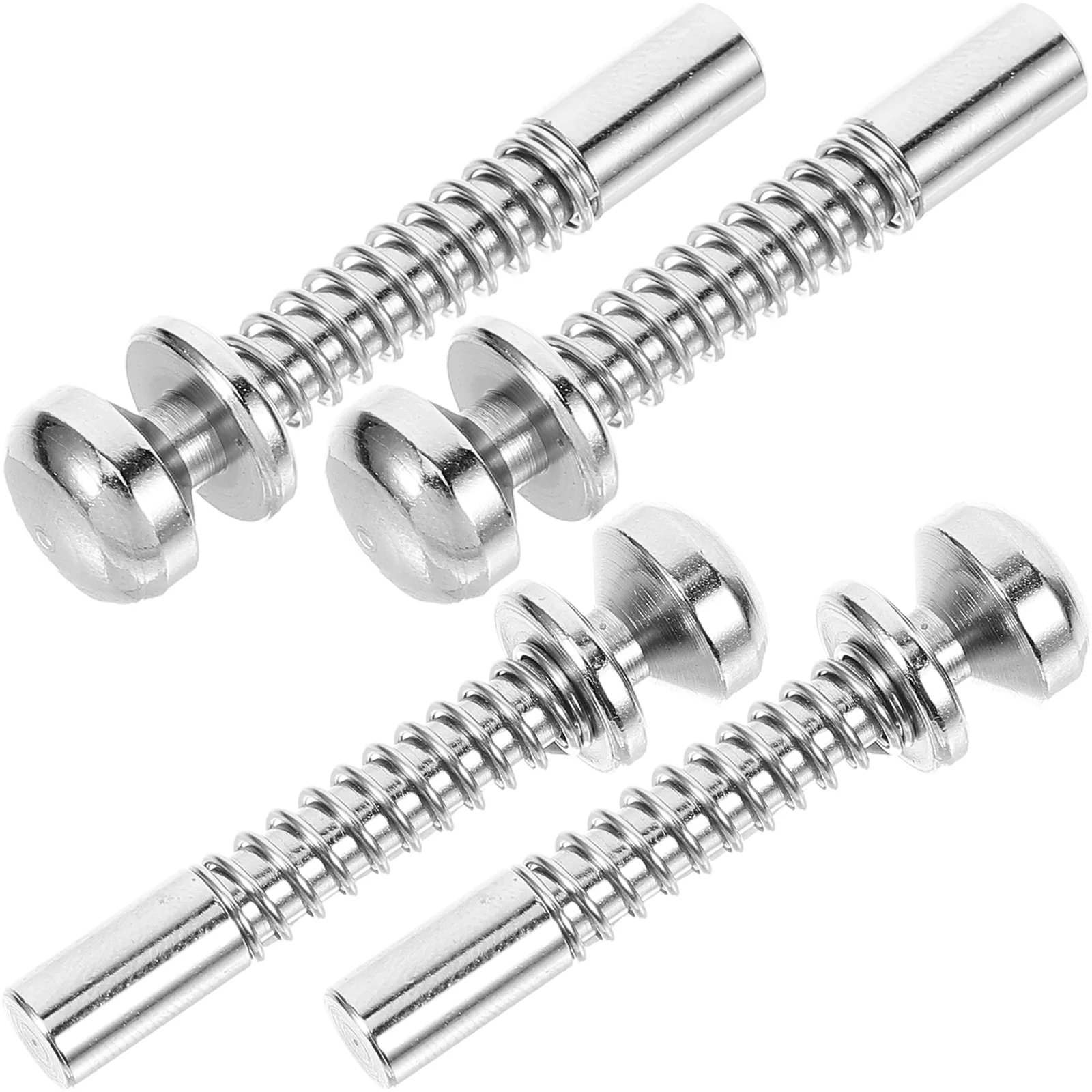 

4 Pcs Cot Bed Window Screen Pins Plunger Latches Spring Loaded Crib Replacement Pigeon Cage Iron