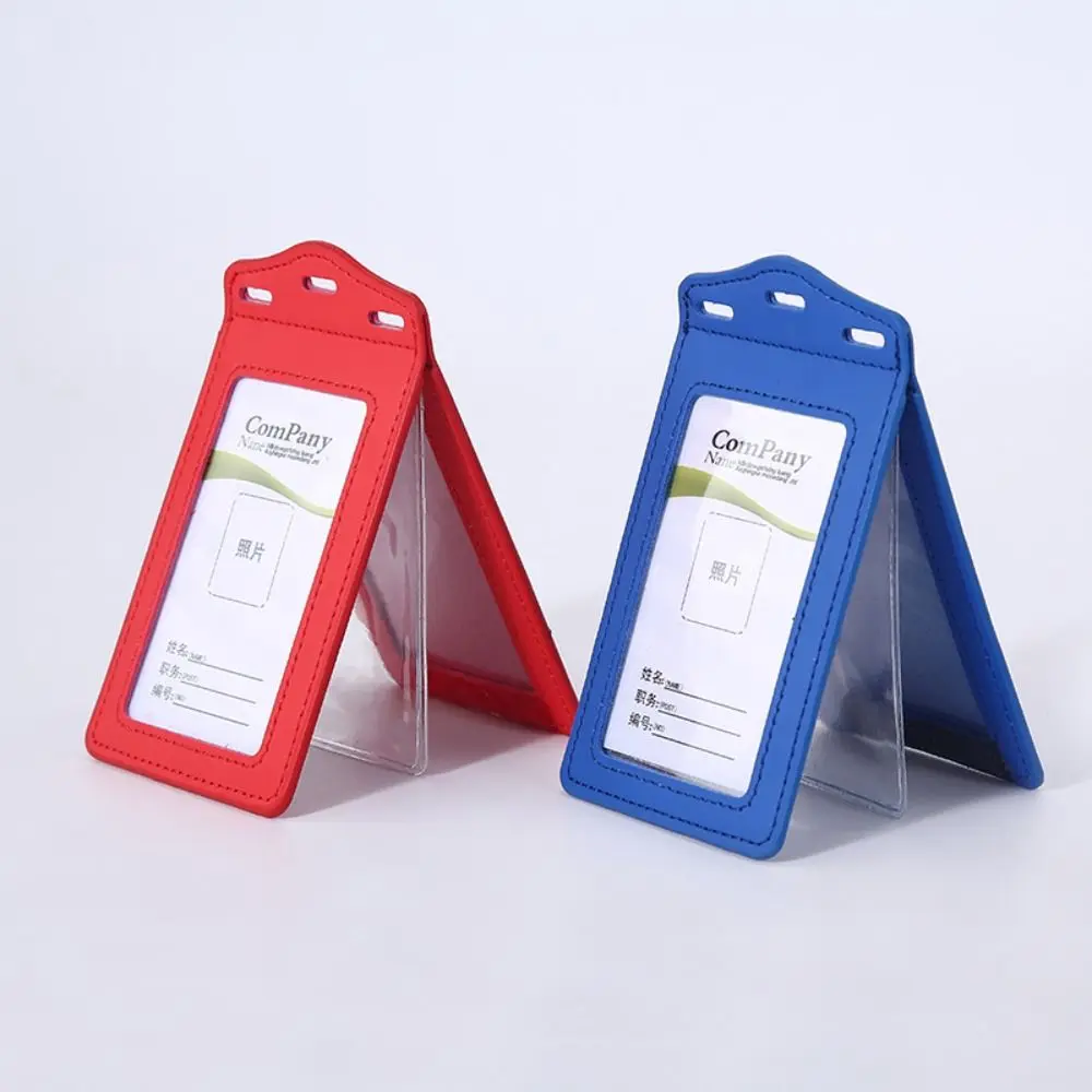 

С ремешком на шею, держатель для карт, бейджей, Высококачественная многофункциональная Обложка для карт из искусственной кожи, чехол для сертификата, офисные принадлежности