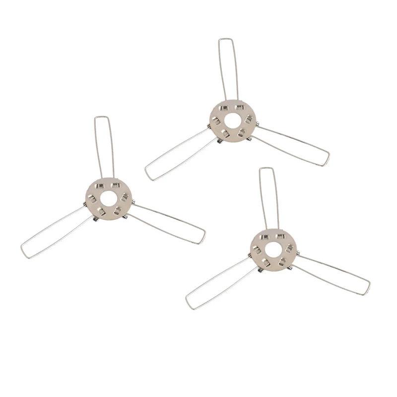 

10 шт. 3-вилочный оцинкованный фиксирующий пружинный зажим, пружинная Пряжка для крепления абажура, шрапнель «сделай сам» для лампы Pandent, аксе...