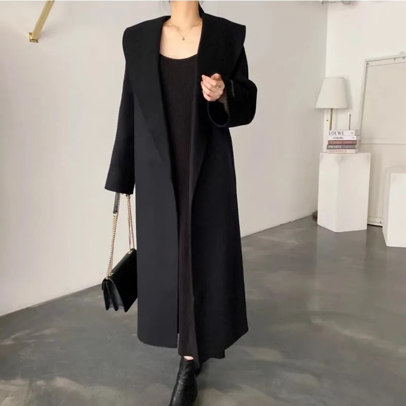 Женское шерстяное пальто в стиле ретро