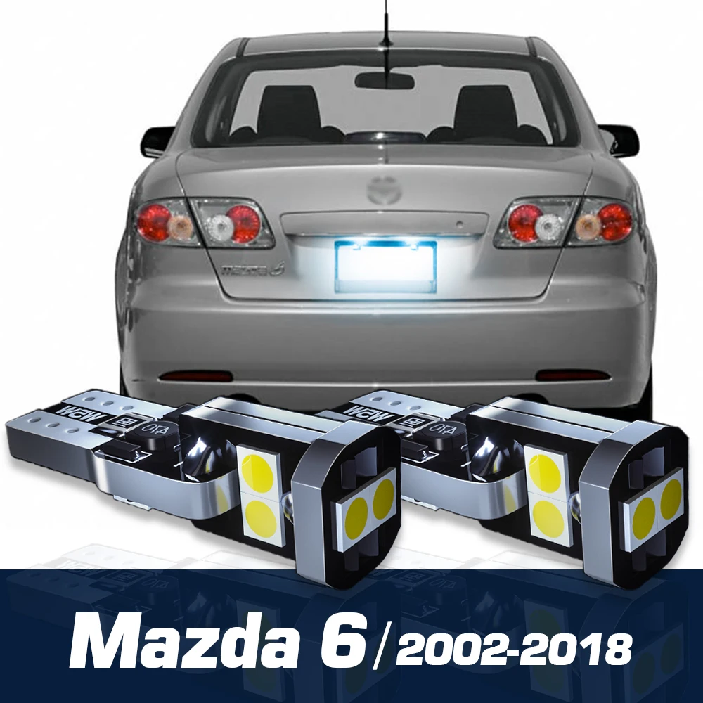 

2pcs LED License Plate Light Canbus Accessories For Mazda 6 GG GH GJ 2002-2018 2008 2009 2010 2011 2012 2013 2014 2015 2016