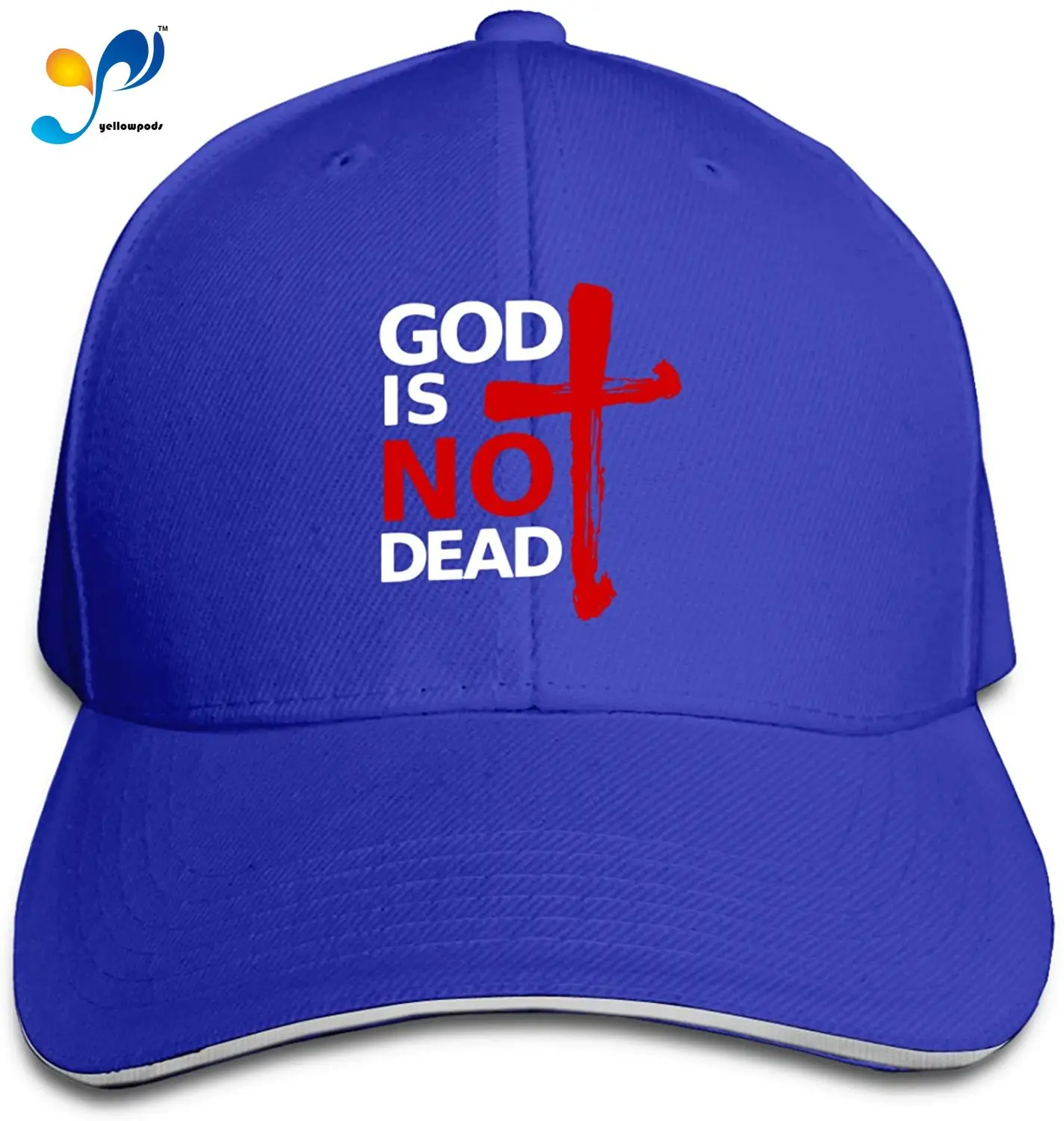 

God's Not Dead Christian Faith Baseball Hat Men's Women Hat Sandwich Cap