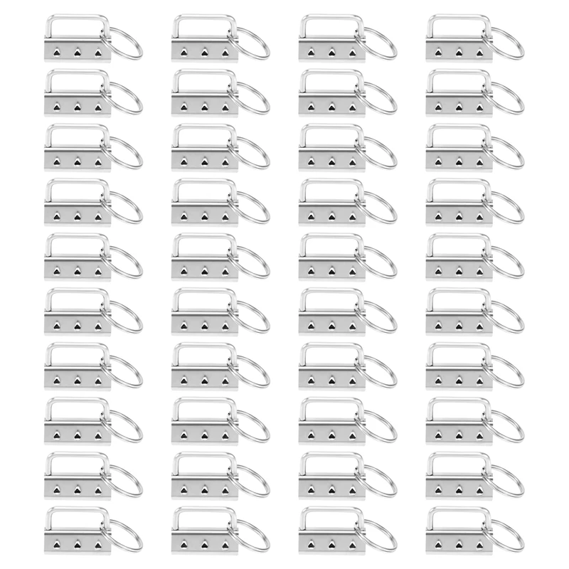 

40 Piece Key Ring Hardware Keychain Bracelet Hardware With Lanyard Key Ring