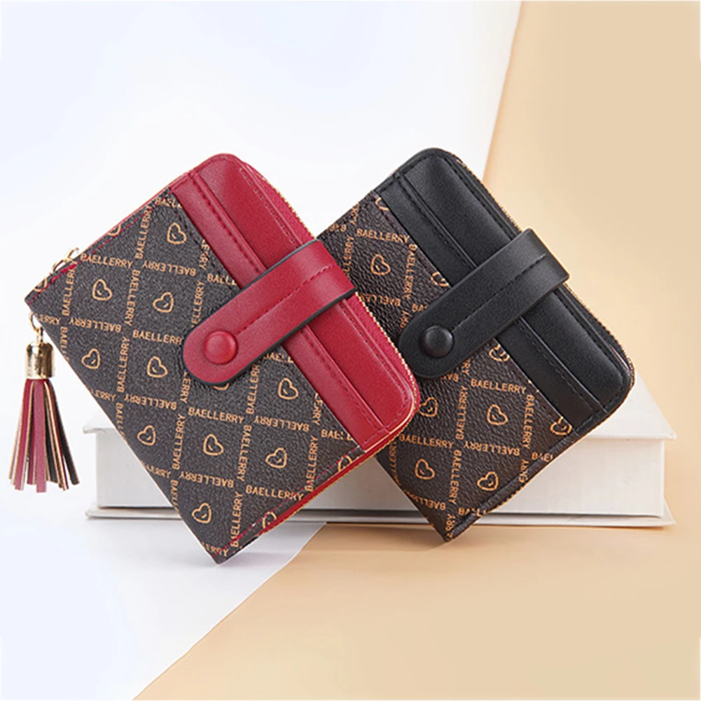 

Короткий кошелек с буквенным принтом, держатель для карт, большая емкость, переносной Кошелек для монет, принадлежности для хранения денег