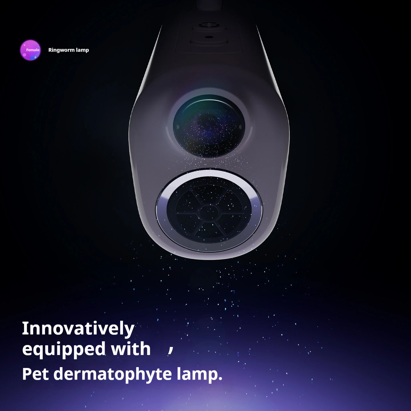 Фото Фен для животных Jirpet H1 с креплением на шею, высококонцентрированный, с отрицательными ионами и светом для обнаружения лишая, для груминга собак и кошек №5