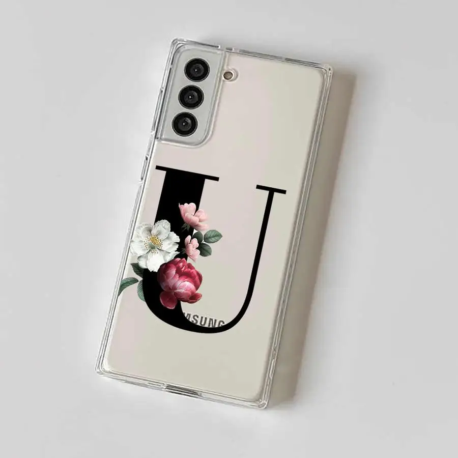 L ljubal Letter S-X Прозрачный мягкий чехол для Samsung Galaxy S24 S25 Ultra S20 FE S21 S22 Plus S23 Note 20