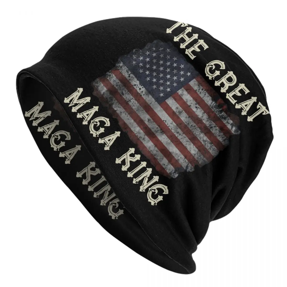 

Шапки-бини с американским флагом Ultra Maga King, шапки, осенне-зимние уличные шапки унисекс, теплая многофункциональная шапка, вязаная шапка