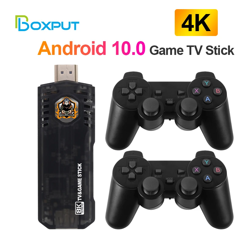 

X8 Game Stick 4K 10000 Games Arcade Retro Video Game Consoles for PS1 Dual Wireless Controller HD Mini TV Box for Android