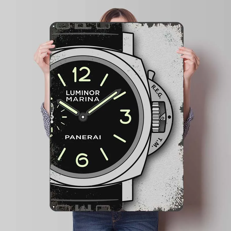 Panerai Luminor Marina металлический знак классические часы плакат Декор для декора