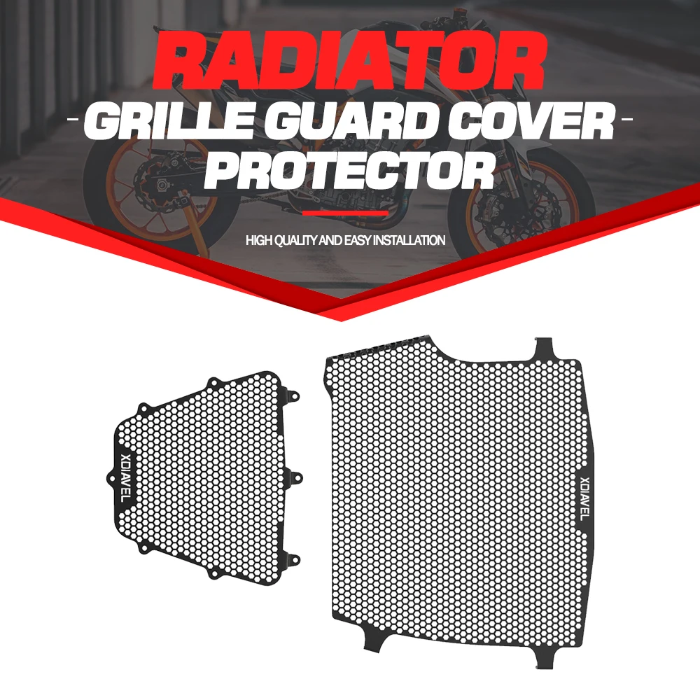 

Radiator Header Guard Set For Ducati XDiavel X Diavel S 2016 2017 2018 2019 2020 2021 2022 Radiator Grille Guard Cover Protector