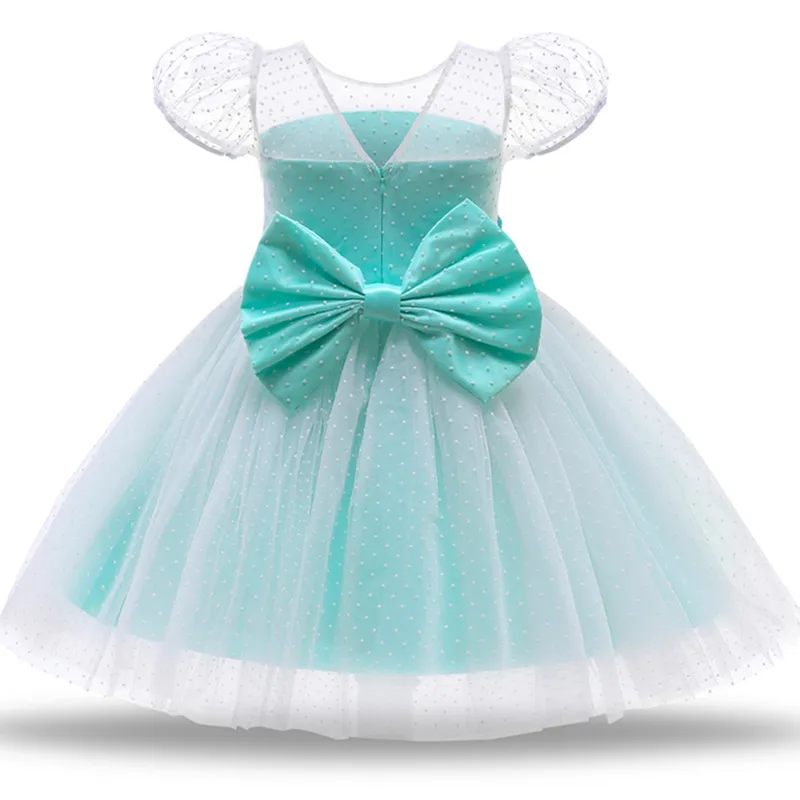 Летнее красивое платье для девочек принцессы дня рождения кружевное детское