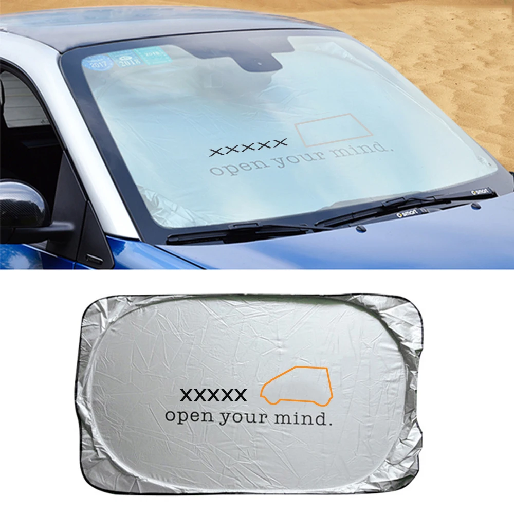 

Car Windshield Sunshade Visor Cover For Smart Fortwo Forfour 453 451 450 Crossblade Roadster City Cabrio City-Coupe Forjeremy