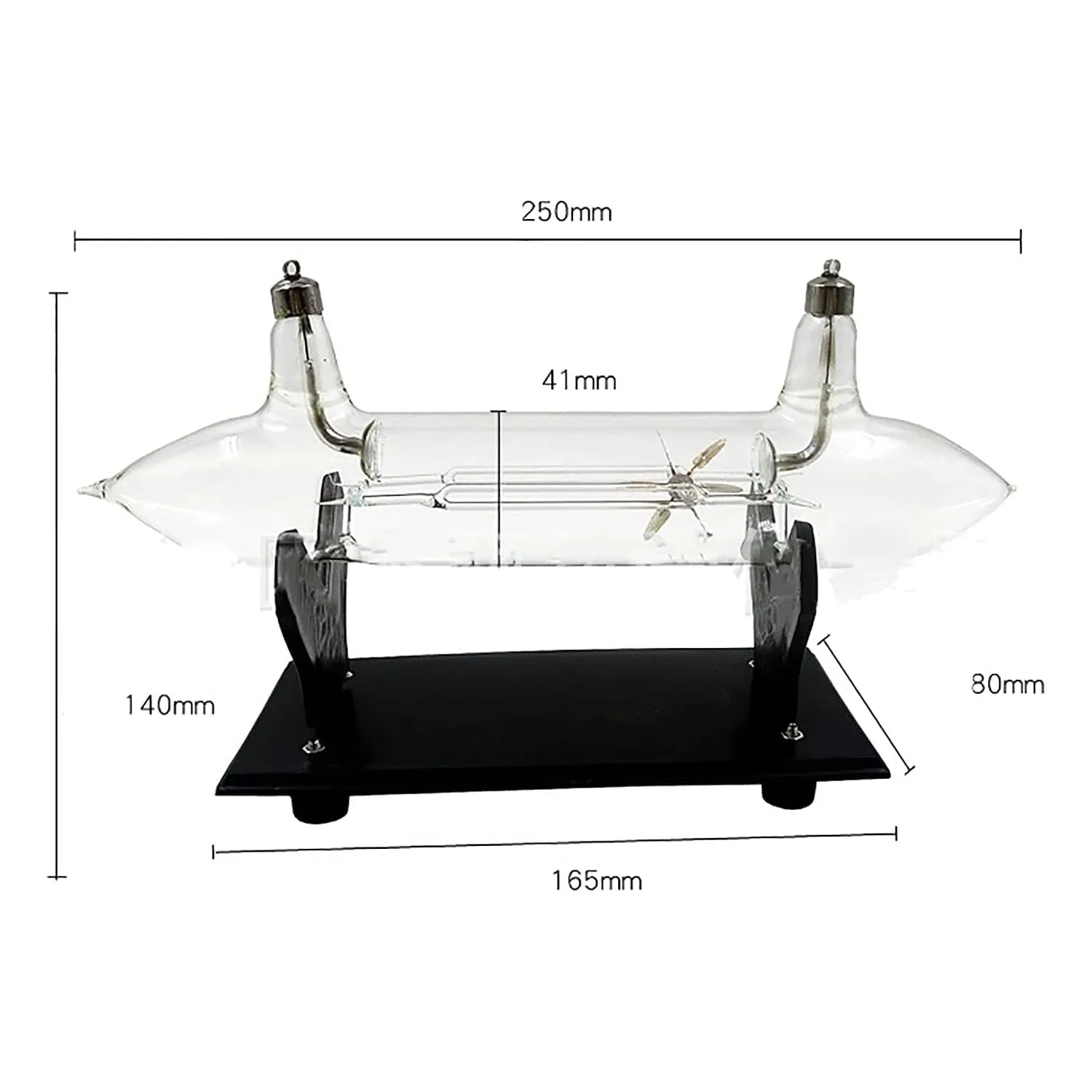Катодная лучевая трубка показывает механический эффект экспериментное