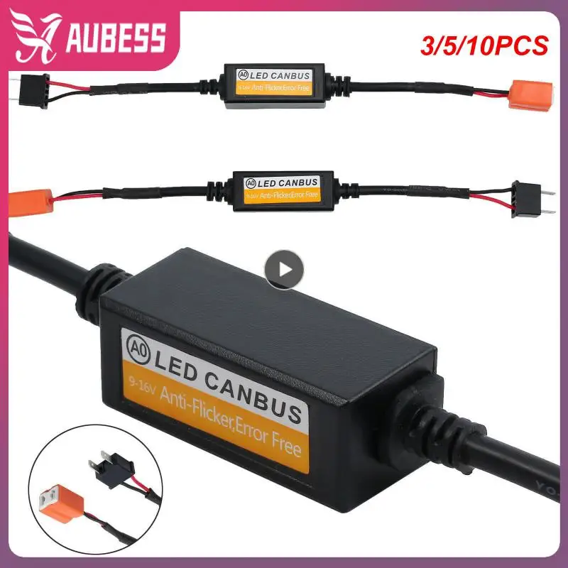 

3/5/10PCS H1/h3/h4/h7/h8/h9/h11 Warning Canceler Error Free Resistor Anti Flicker Durable Headlight Led Canbus Decoder Canceller