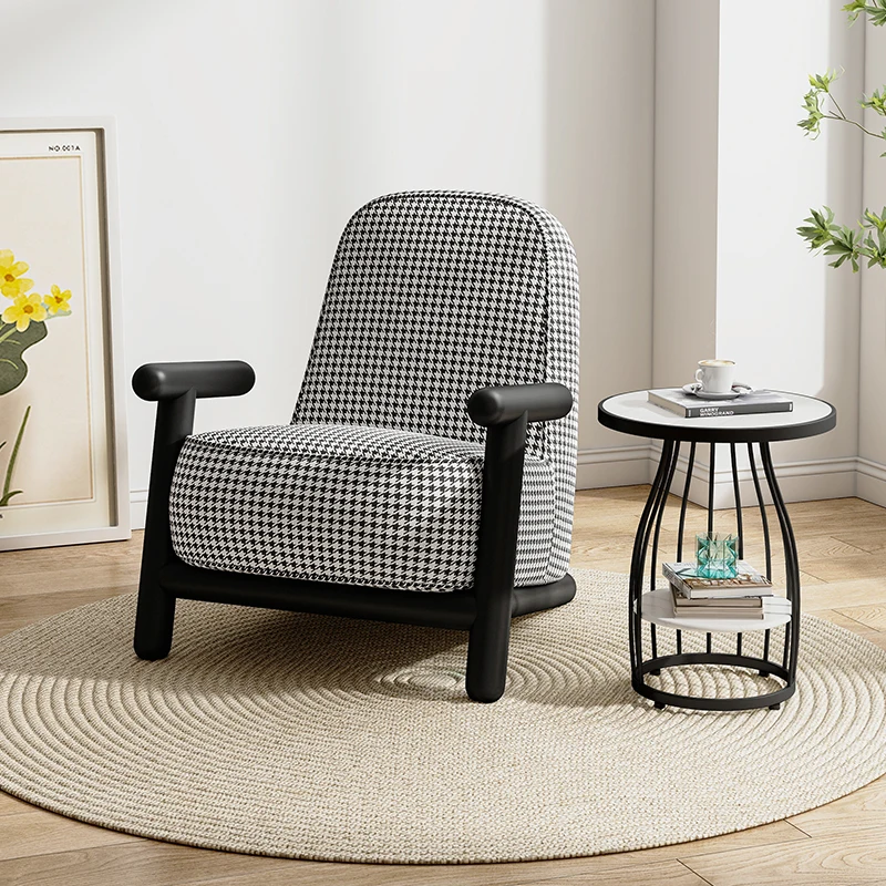 

Armrest Nordic Living Room Chairs Modern Handle Banquet Floor Personalized Chairs Soft Adults Lounge Cadeira Interior Furniture