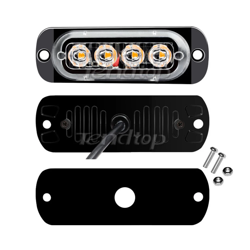 4-светодиодный автомобильный стробоскоп сигнальная лампа аварийная мигающая