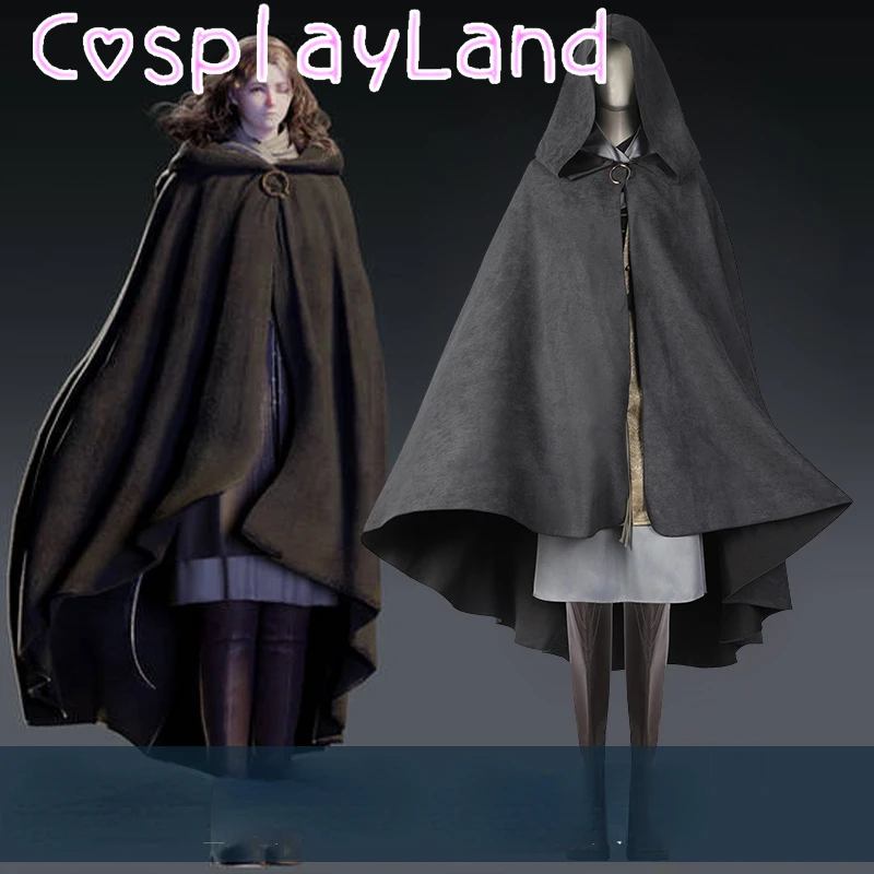

Hot Game Journey Begaining Cosplay Elden Ring Melina Costume Suit Witch Black Robe Complete Outfit Halloween Carnival Costumes