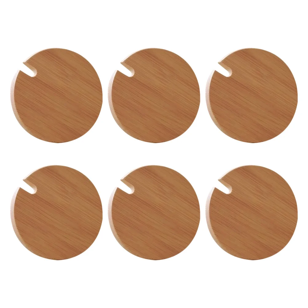 

6pcs Mug Lids Elegant Simple Portable Durable Cup Lids for Home Women Indoor Outdoor Restaurant