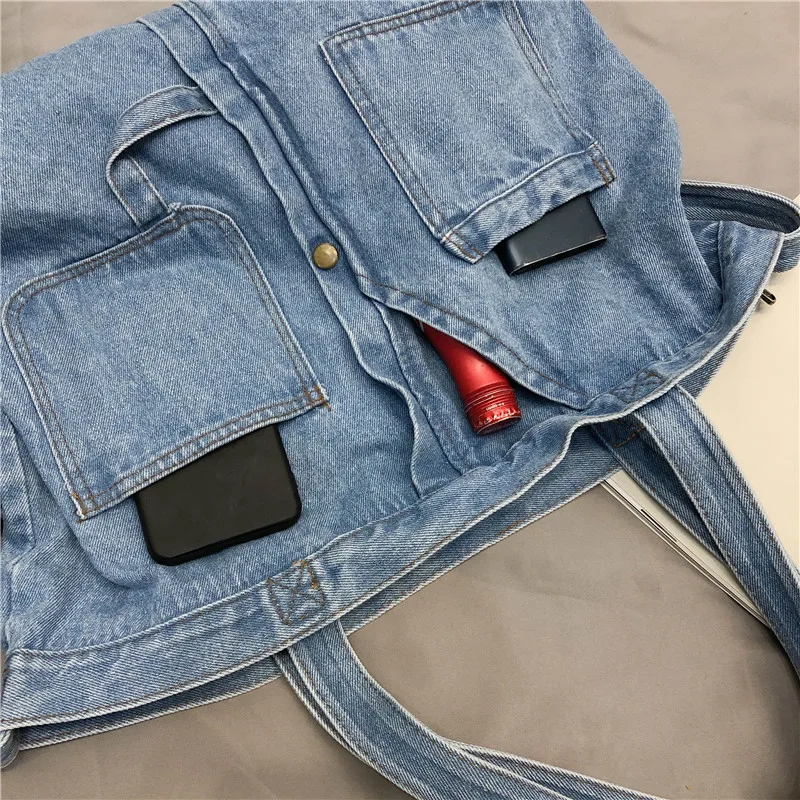 Модные джинсовые сумки женские через плечо sac a main femme Высокая емкость для женщин