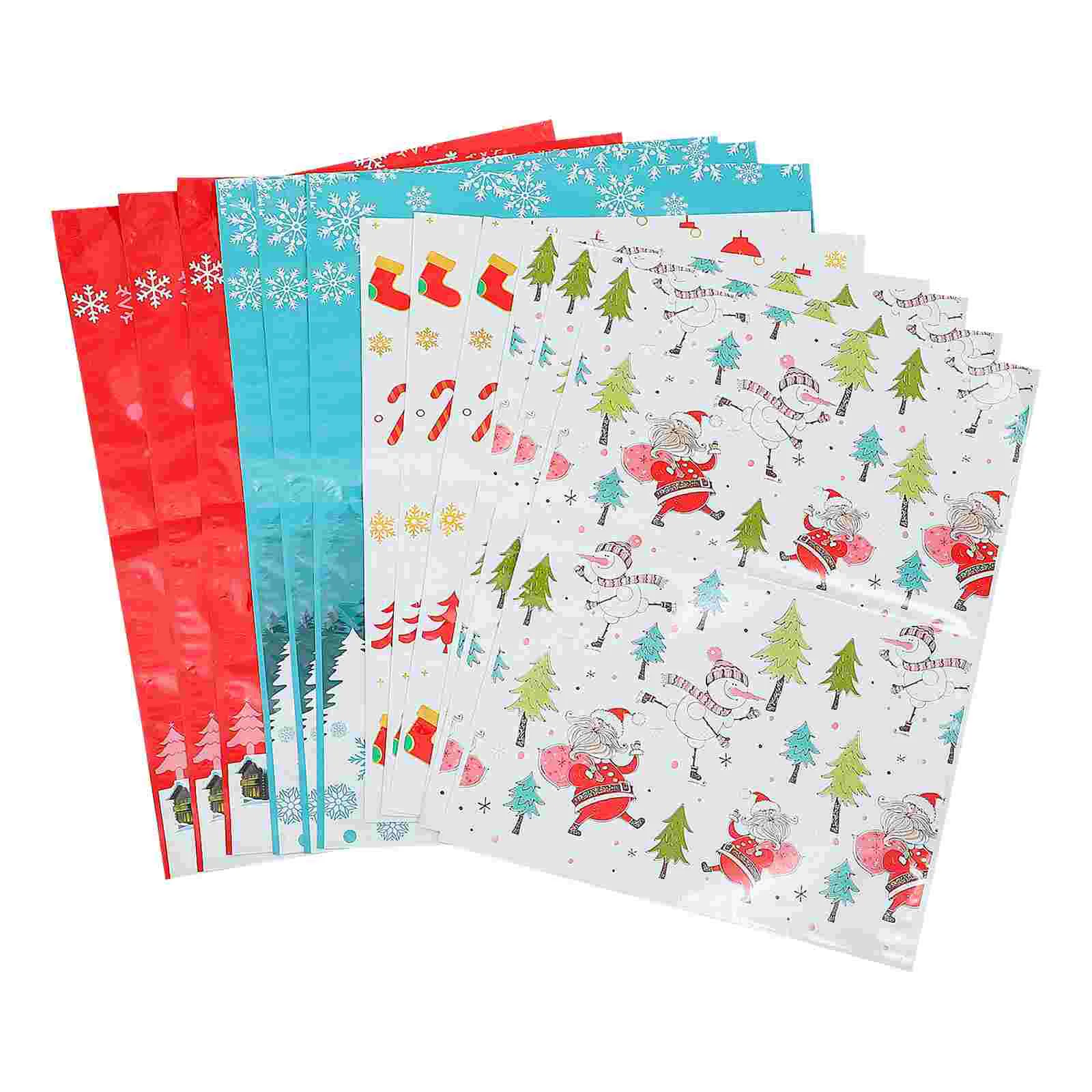 

Gift Christmas Candydrawstringpouch Packing Pouches Treat Opaque Present Chocolate Cookie Wrapping Favors Santa Sack Package