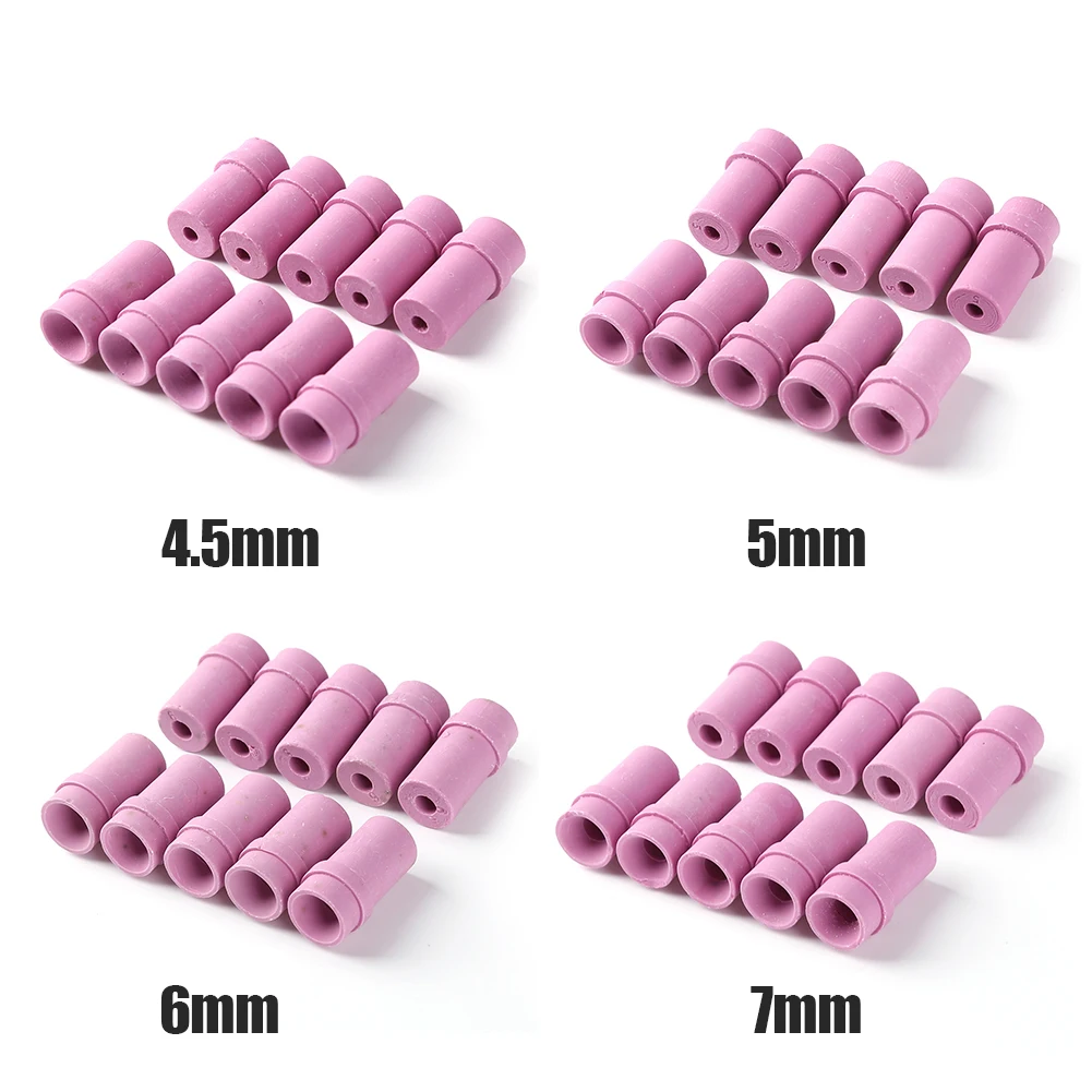 10pcs Air Sandblaster Spray Tips Sandblasting Gun Ceramic Nozzle Kit Boron Carbide Air Sandblaster Nozzle 4.5/5/6/7mm