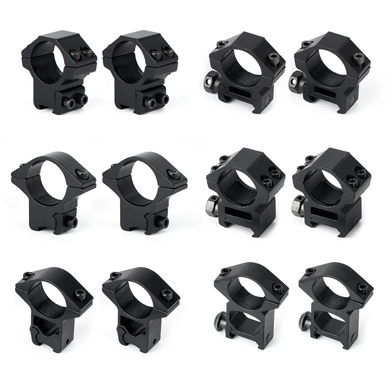 

2PCS/Set Rifle Tactical Mount Ring 30mm / 25.4mm Scope Rings 11mm / 20mm Dovetail Rail High Profile Low Profile Scope Retainer