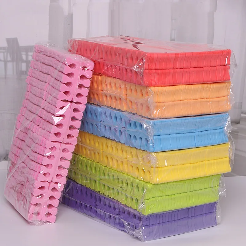 

100 Pairs/Pack Nail Art Toe Separators Fingers Foots Sponge Soft UV Gel Polish Beauty Tools Manicure Pedicure Pack Nail Kits