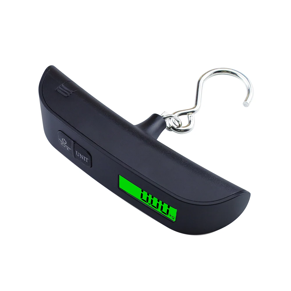 

Портативные Цифровые Весы Для Багажа 110 Фунтов/50 Кг С ЖК-дисплеем, Крючок Для Чемодана, Дорожные Весы