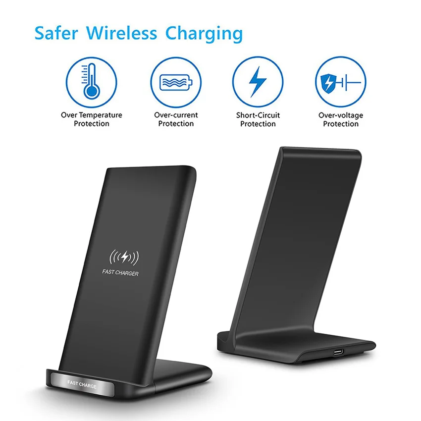30W Qi Wireless Charger Stand For iPhone 13 12 11 Pro Xs Max X Induction Fast Charging Pad Samsung s8 s9 s10 note |