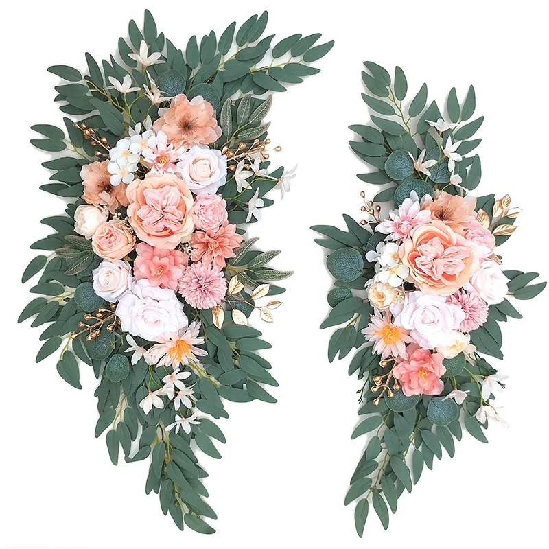 

Yannew Boho искусственная фотография набор терракотовый цветочный Swag для свадебной церемонии Arbor прием декорация для фона