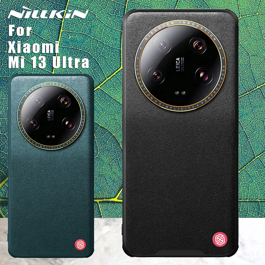 Nillkin for Xiaomi Mi 13 Ultra 5G Case Minimalism elegant Leather S 360 full black Cover Camera Protection Mi13Ultra