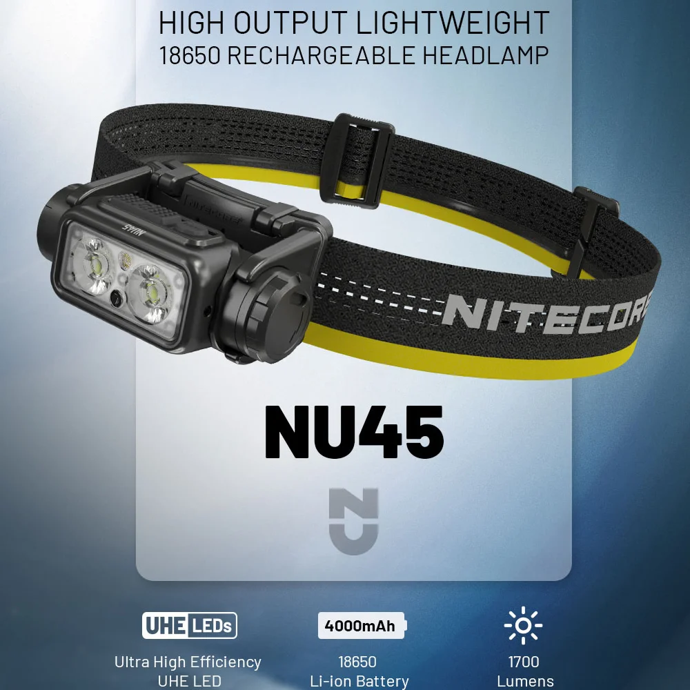 Распродажа светодиодный фонарь NITECORE NU45 1700 LMs 4UHE высокой производительности