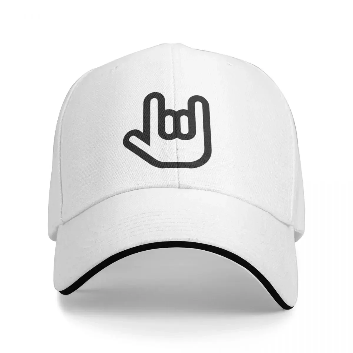 Бейсбольная кепка с символом руки в стиле хэви-метал шляпы-сэндвич ретро