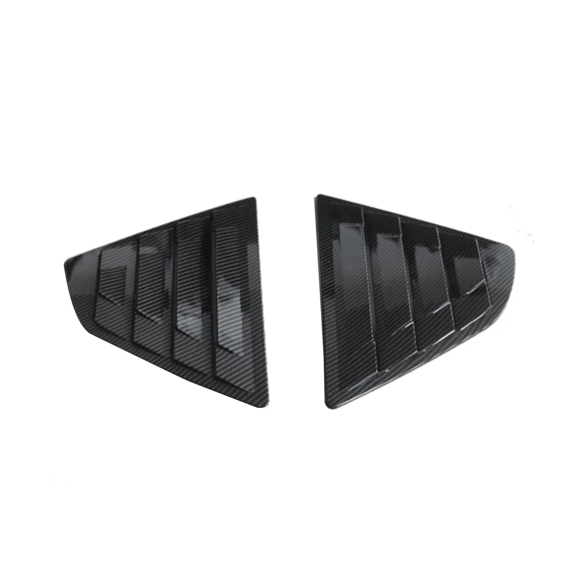 

1Pair Rear Window Side Shutter Cover Trim Sticker for Sedan 8Th 2018-2023 Vent Scoop Decorate B