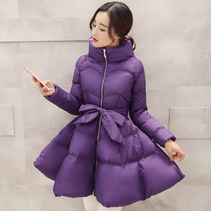 2023 Winter Coat Women Warm Padded Cotton Jacket Coats Red Korean Fashion Womens Parka High Quality Parkas Manteau Femme Outwear