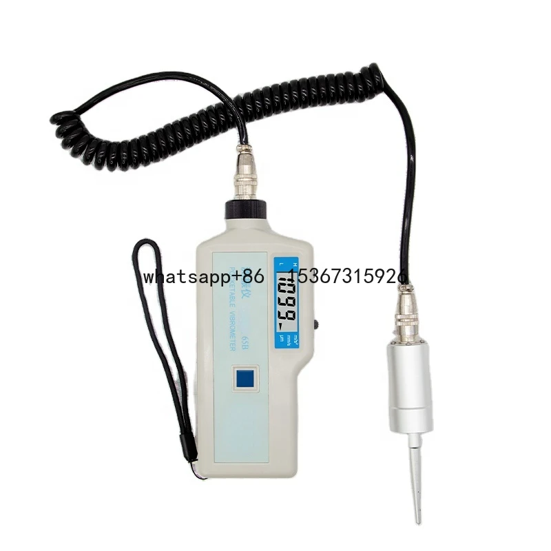 q 65B Портативный виброметр Высокочастотное разделение смещения 1--1999 мкм Скорость