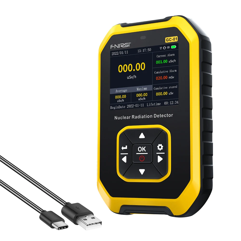 

Multifunctional Nuclear Radiation Detector Electromagnetic Radiation Detection Device X γ β Rays Machine LCD Display with Alarm