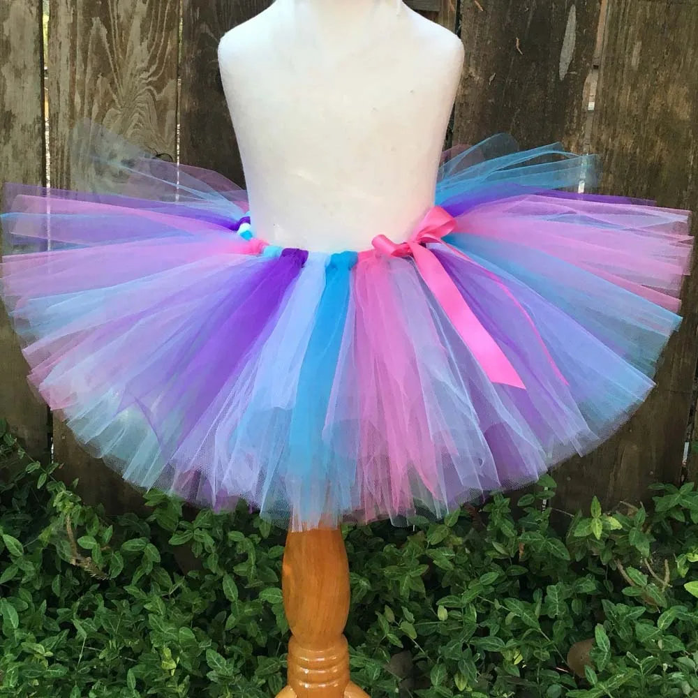 

Girls Pastel Unicorn Tutu Skirts Baby Tulle Skirt Ballet Pettiskirts with Ribbon Bow and Hairbow Set Kids Party Costume Skirts