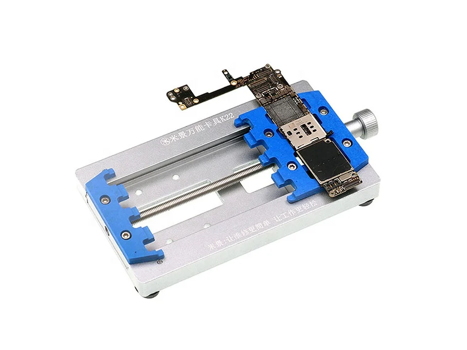 Mijing K22 Universal PCB MainBoard BGA Fixture for iPhone Samsung Chip Heat Dissipation Anti-Skid Base Fixed Clamp Repair Tool |