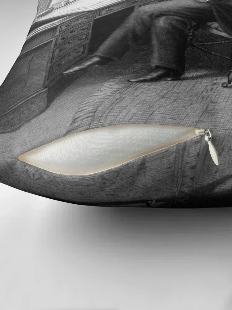 Наволочка с портретом Чарльза Диккенса полиэстер