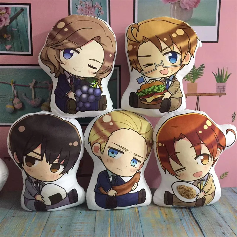 

Anime Hetalia Axis Powers Stuffed Pillow Doll Toy Arthur Kirkland Ivan Braginsky Plush Pendant Kids Gift Bag Decoration